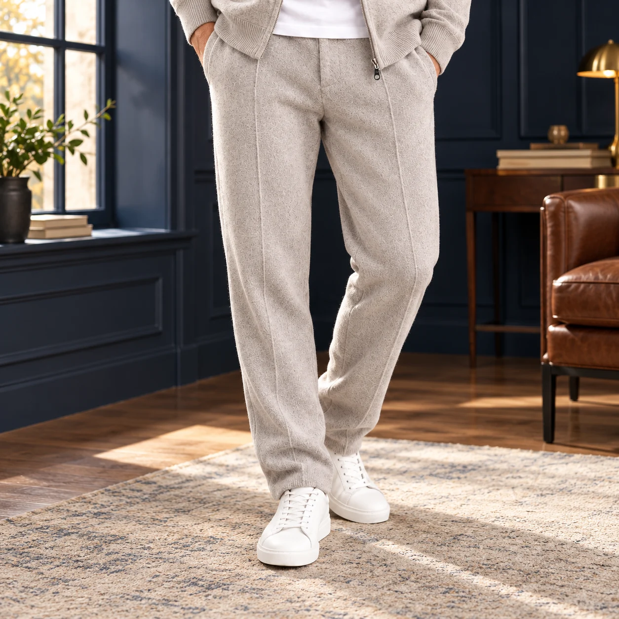 Cormac Wide-Leg Knit Trousers