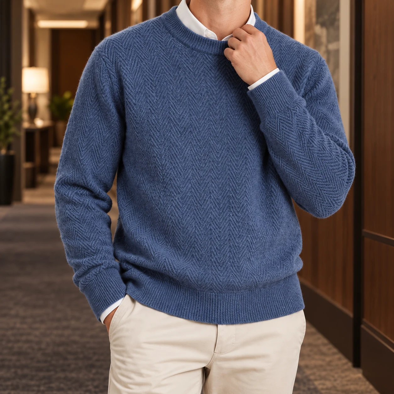 Bastien Chevron Crewneck