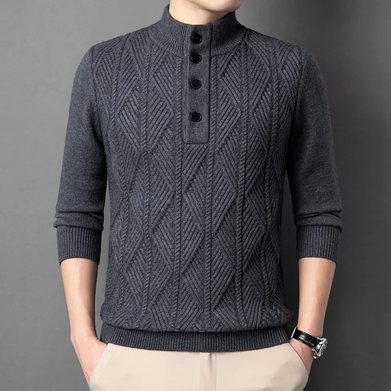 Fabrano Button-Neck Sweater