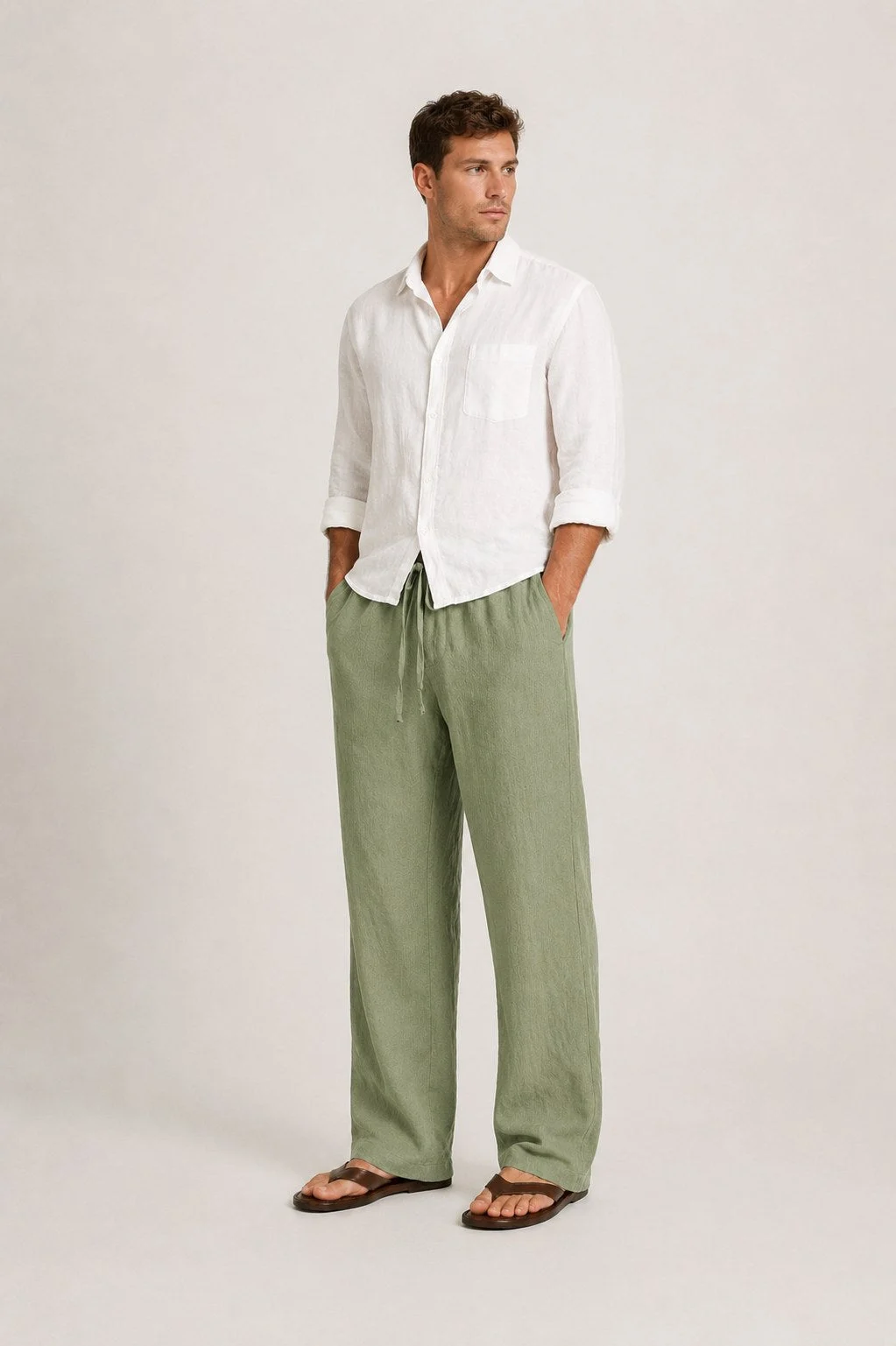 Paros Wide-Leg Trousers